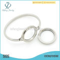 Bracelet en argent sterling avec bracelet en acier inoxydable de 7 &quot;-8&quot; pouces, bracelet classique